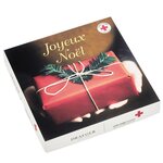 Lot de 6 cartes de voeux avec enveloppe  coffret croix-rouge joyeux noël - cadeau - draeger paris