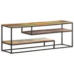 vidaXL Meuble TV 130x30x45 cm Bois de récupération massif