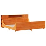 vidaXL Cadre de lit sans matelas cire marron 180x200cm bois pin massif