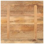 vidaXL Dessus de table 90x90x3 8 cm carré bois massif manguier