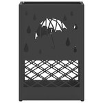vidaXL Porte-parapluie Noir 28 x 12 x 41 cm Acier