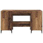 vidaXL Bureau Bois ancien 140 x 50 x 75 cm Bois d'ingénierie