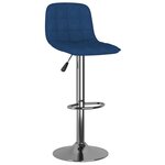 vidaXL Tabourets de bar lot de 2 bleu tissu