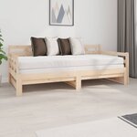 vidaXL Lit coulissant Bois de pin solide 2x(90x190) cm
