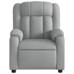 vidaXL Fauteuil inclinable en tissu gris clair