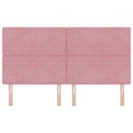 vidaXL Tête de lit avec tête de lit Rose 180 cm Cuir synthétique