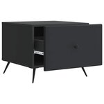vidaXL Table basse Noir 49 x 50 x 40 cm Bois d'ingénierie