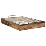 vidaXL Cadre de lit ottoman Bois ancien 193 x 120 x 25 cm