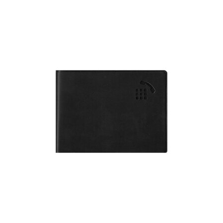 Répertoire / carnet d'adresses 7.2 x 9 5 cm -  noir