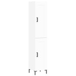 vidaXL Buffet haut Blanc 34 5x34x180 cm Bois d'ingénierie
