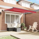 vidaXL Auvent Rouge 300 x 250 x 165 cm Polyester
