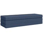vidaXL Canapé-lit pliable 200 x 67 x 45 cm Bleu