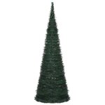 vidaXL Sapin de Noël artificiel pré-éclairé avec guirlandes vert 180cm