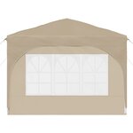 vidaXL Tente de fête pop-up 290 x 290 x 245 cm Crème