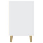 vidaXL Buffet blanc 100x36x60 cm bois d'ingénierie