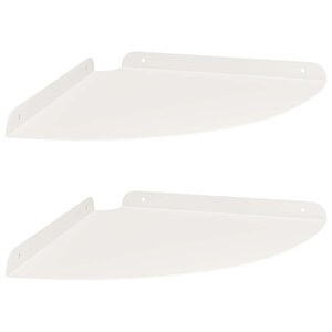vidaXL Étagère flottante avec étagère 2 Pièces Blanc 30 x 30 x 2 cm