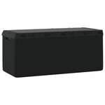 vidaXL Boîte de rangement jardin coussin de siège anthracite 350 L PP