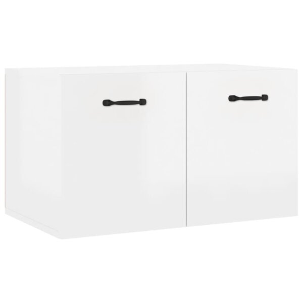 vidaXL Armoire murale Blanc brillant 60x36 5x35 cm Bois d'ingénierie