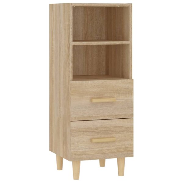 vidaXL Buffet Chêne sonoma 34 5x34x90 cm Bois d'ingénierie