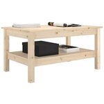 vidaXL Table basse 80x50x40 cm Bois massif de pin