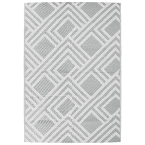 vidaXL Tapis d'extérieur Gris 160x230 cm PP