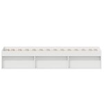 vidaXL Cadre de lit sans matelas blanc 90x200 cm