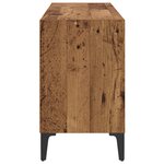 vidaXL Meuble TV en Bois Ancien Bois Ancien Bois d'ingénierie  Métal Moyen