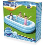 Bestway piscine gonflable bleu/blanc 262 x 175 x 51 cm 54006
