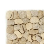 Vidaxl tapis galet feutre laine 120x170 cm beige/gris/marron/chocolat