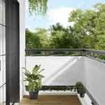 vidaXL Écran de balcon blanc 75x1000 cm 100  polyester oxford