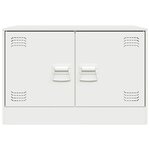 vidaXL Meubles TV 2 Pièces blanc 67x39x44 cm acier