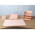 Corbeille À Courrier Combo 3 Niveaux Carton Aquarel - Corail - X 4 - Exacompta