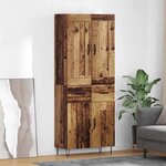 vidaXL Haut Armoire Bois Ancien 69 5 x 34 x 180 cm Bois d'ingénierie