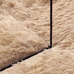 vidaXL Tapis Shaggy à poils longs NAVARRA beige 130x200 cm polyester