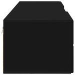 vidaXL Cabinet en Bois Noir 150 x 39 x 30 cm Bois d'ingénierie