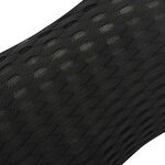 vidaXL Coussin de Dos avec oreiller Noir 46 x 24 x 11 cm Maille 4D