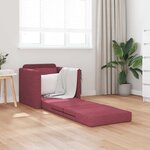 vidaXL Canapé-Lit Bordeaux 74 x 77 x 81 cm tissu
