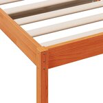 vidaXL Lit de jour sans matelas cire marron 80x200 cm bois pin massif