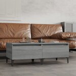 vidaXL Tables d'appoint 2 Pièces Sonoma gris 50x46x35 cm Bois ingénierie
