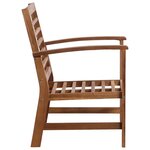 Salon de jardin meuble d'extérieur ensemble de mobilier 4 pièces bois d'acacia solide 02_0016220