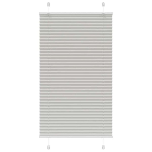 vidaXL Store plissé gris clair 80x100 cm largeur du tissu 79 4 cm