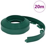 vidaXL Bordures de pelouse Vert 2000 x 4 x 5 cm Plastique
