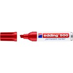 Marqueur Permanent 500 Rouge Pointe Large Biseautée 2-7 mm EDDING