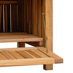 vidaXL Banc de Rangement de Jardin Marron 228 x 60 x 90 cm