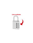 THIRARD - Cadenas à code Type 1  intérieur  alu  bleu  40mm  4 chiffres