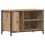 vidaXL Meuble TV chêne artisanal 80 x 40 x 50 cm Bois d'ingénierie
