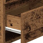vidaXL Tables de chevet 2 Pièces avec 2 tiroirs vieux bois 40x33x60 cm