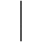 vidaXL Tête de lit métal noir 100 cm