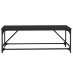 vidaXL Table basse Noir 100x50x35 cm Bois d'ingénierie