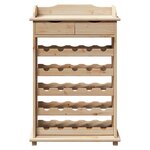 Porte-bouteilles vidaXL 90x60x30 cm en bois massif de pin